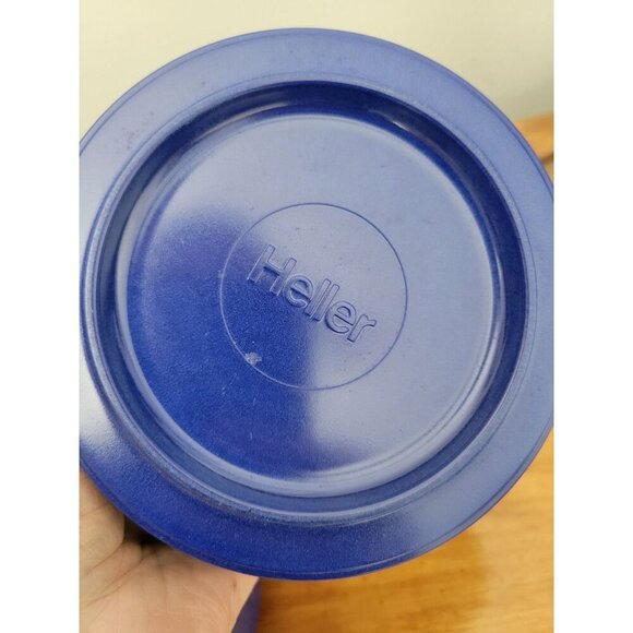 Heller Massimo Vignelli Blue Bowl Melamine Cereal Soup MCM Stackable Vtg 3 - Picture 4 of 5